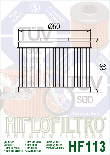 Filtru ulei Hiflo GAS GAS FSE 400-450/HF113