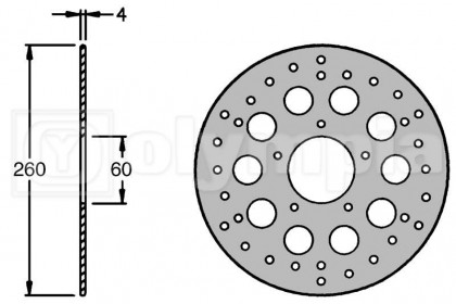 Disc frana fata Aprilia Scarabeo 125cc/Olympia